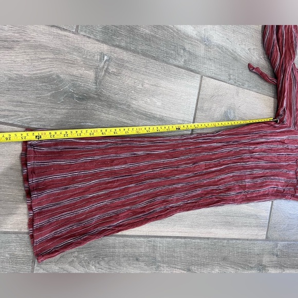 American Eagle Burnt Orange Wide Legged Cropped Sleeveless Jumpsuit W/Pocket M - Picture 5 of 11